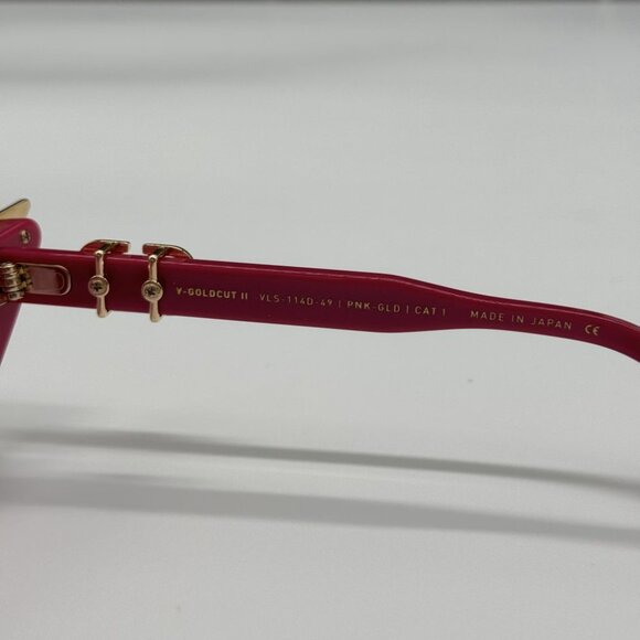 NEW V-GOLDCUT VLS-114D VALENTINO SUNGLASSES PINK CAT EYE EYEWEAR VALENTI… - Picture 11 of 12